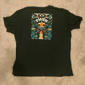 Phish 2021 Summer Tour t-shirt. Hunter Green.